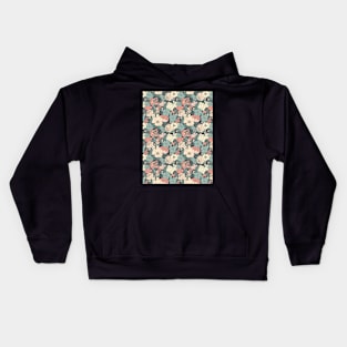 Organic Vintage Colorful Floral Pattern - 05 Kids Hoodie